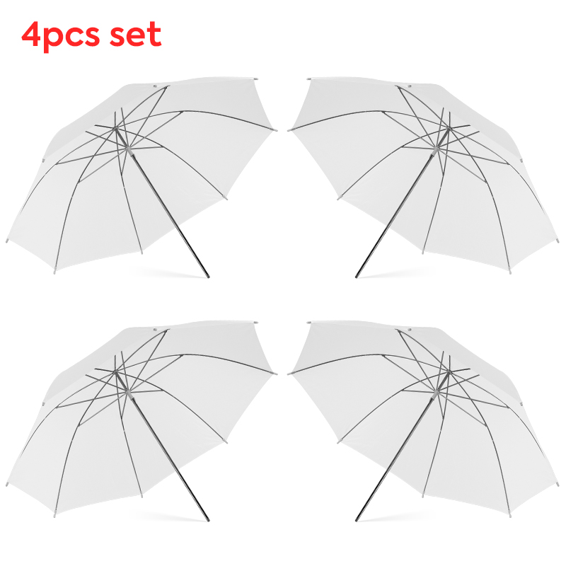 Photography Lighting Umbrella - 76 * 80cm X4 Transparent White