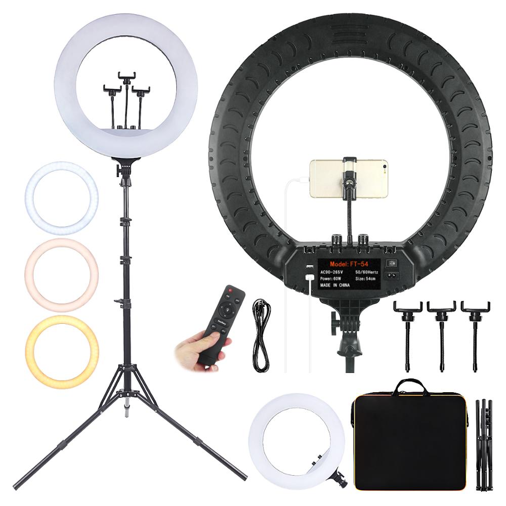 Iris Photography Led Lighting Pack - Fusitu FT-54 LED Ring Light Dimmable