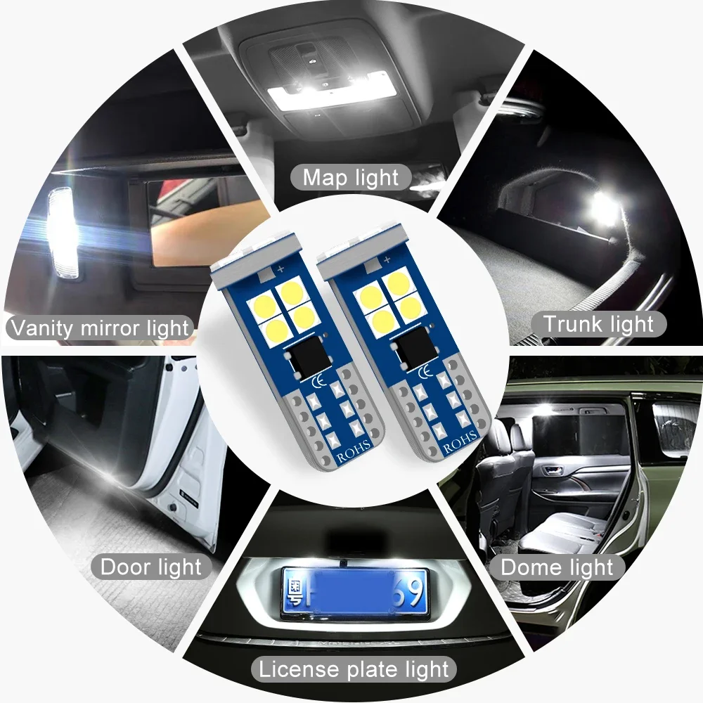 5pcs/10pcs /15pcs T10 W5W LED  - Interior Photography Lighting recension och pris