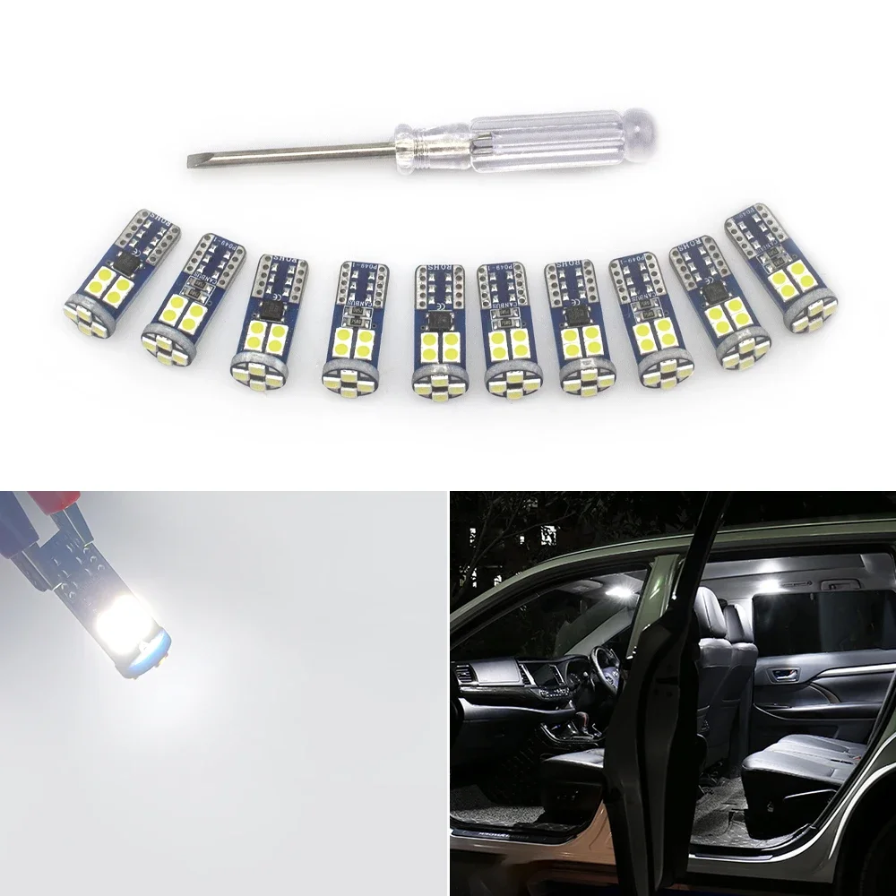5pcs/10pcs /15pcs T10 W5W LED  - Interior Photography Lighting recension och pris