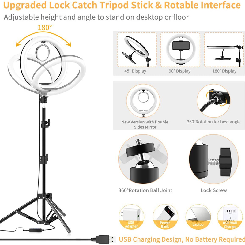 16/26/33cm Selfie Ring Light P - Photography Lighting Box recension och pris