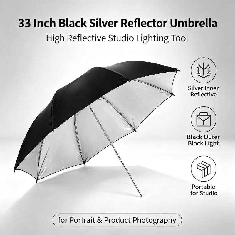 2026 Black Durable 33-inch Ref - Photography Lighting Umbrella recension och pris