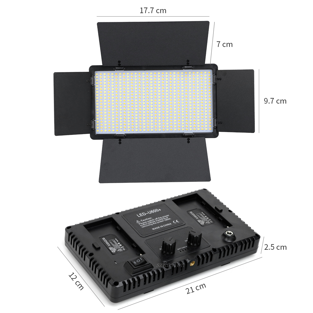 U600 LED Video Light Studio Li - Iris Photography Led Lighting Pack recension och pris