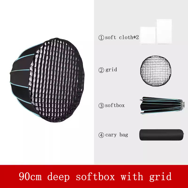 90cm Softbox with Grid 16-rib  - Photography Lighting Umbrella recension och pris