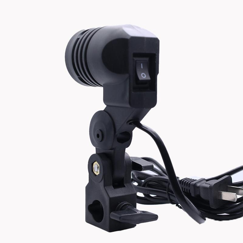 Black 1.8M Cable Cord E27 Sock - Photography Lighting Umbrella recension och pris