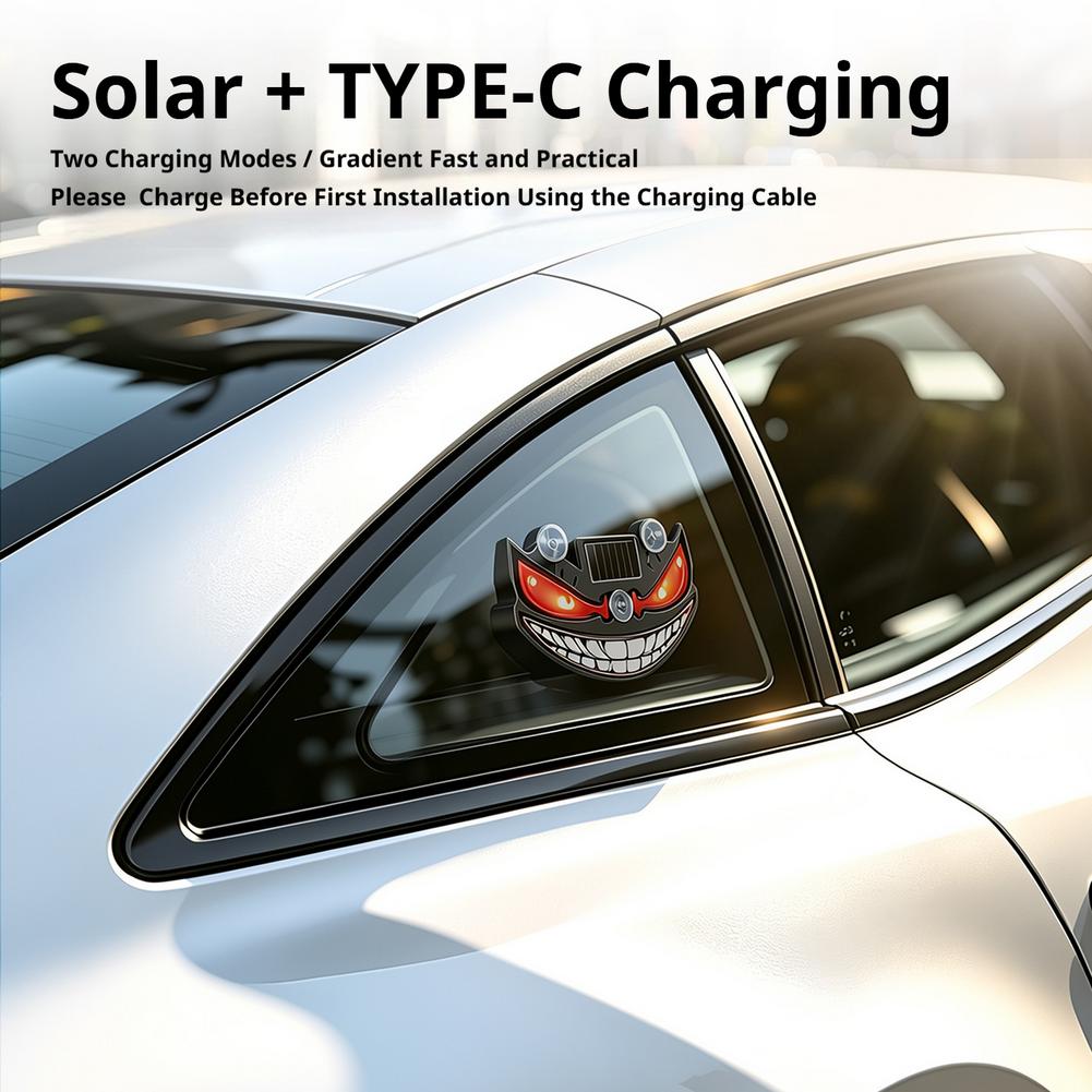 Solar Devil Eye Car LED Decor  - Interior Photography Lighting recension och pris