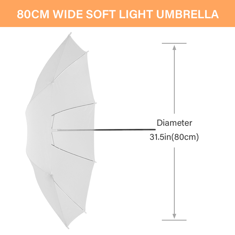 76 * 80cm X4 Transparent White - Photography Lighting Umbrella recension och pris
