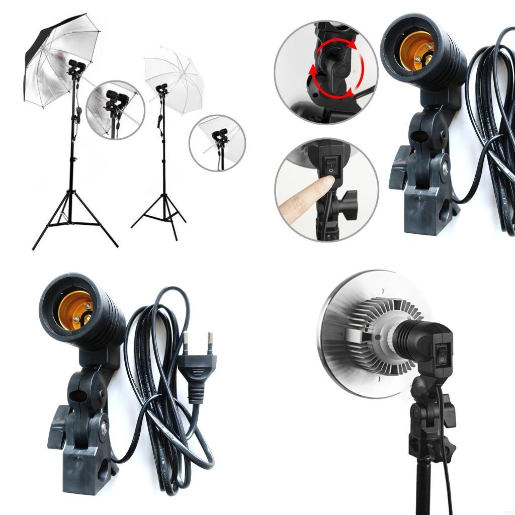  E27 Light Socket Mount with B - Photography Lighting Umbrella recension och pris