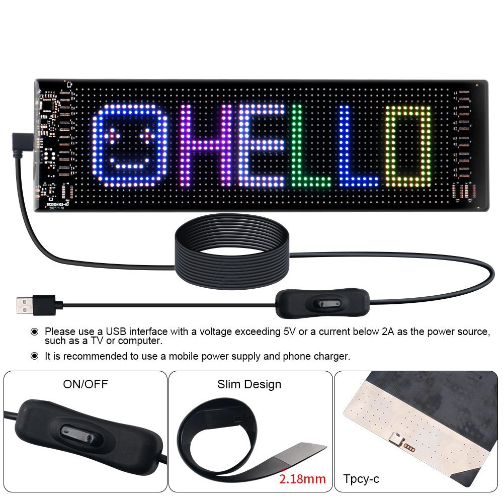 LED Matrix Pixel Panel Scrolli - Video Light Panel Led recension och pris
