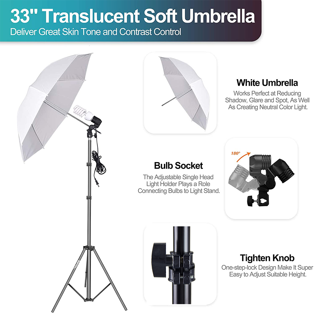Cost-effective  Photo Studio E - Photography Lighting Umbrella recension och pris