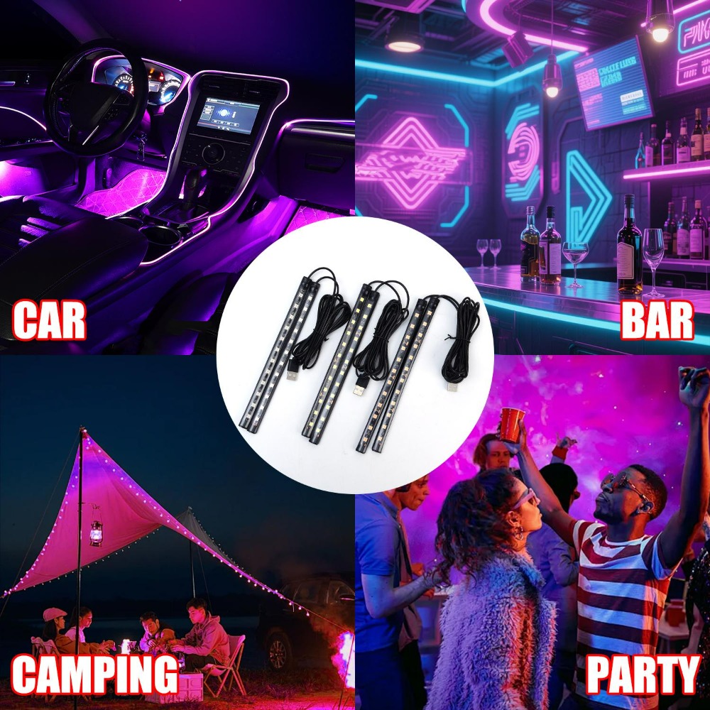 USB Car LED Strip Light Interi - Interior Photography Lighting recension och pris