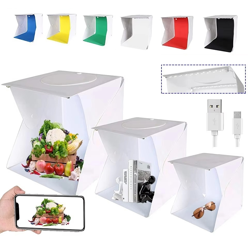 Folding Lightbox Portable Phot - Iris Photography Led Lighting Pack recension och pris