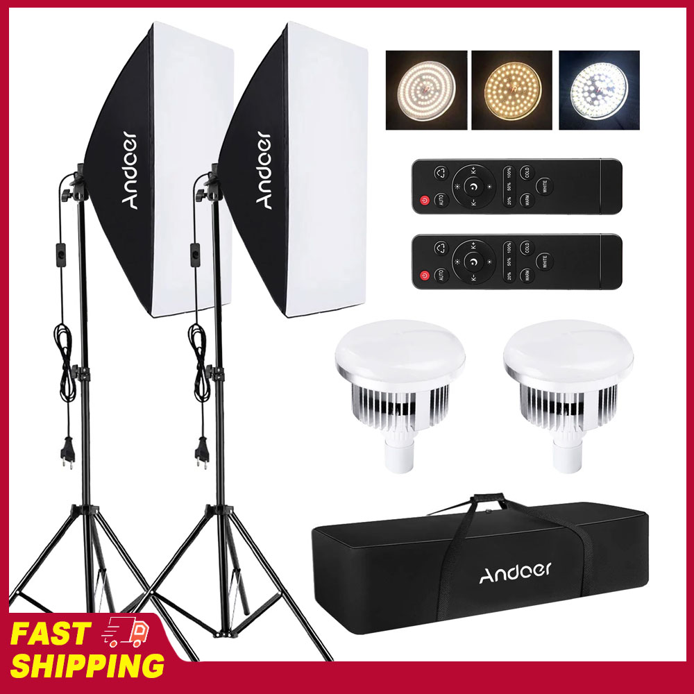 Andoer Softbox Lighting Set St - Photography Lighting Setup recension och pris