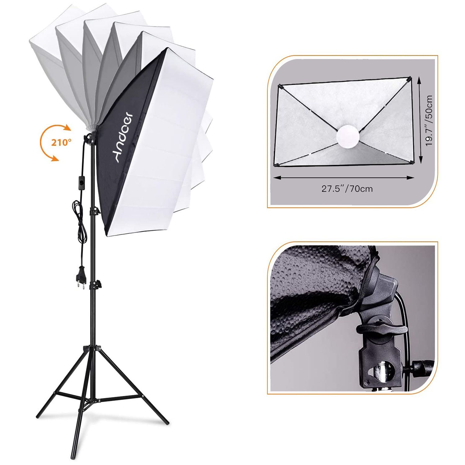 Andoer Softbox Lighting Set St - Photography Lighting Setup recension och pris