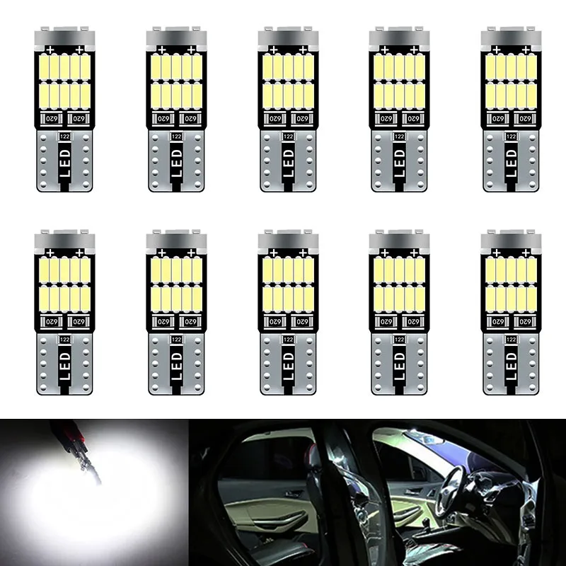 10pcs T10 W5W 194 501 Led Canb - Interior Photography Lighting recension och pris