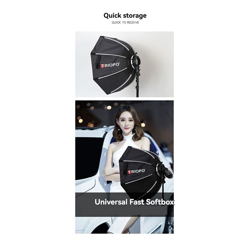 TRIOPO KX 65Cm Octagon Softbox - Photography Lighting Umbrella recension och pris