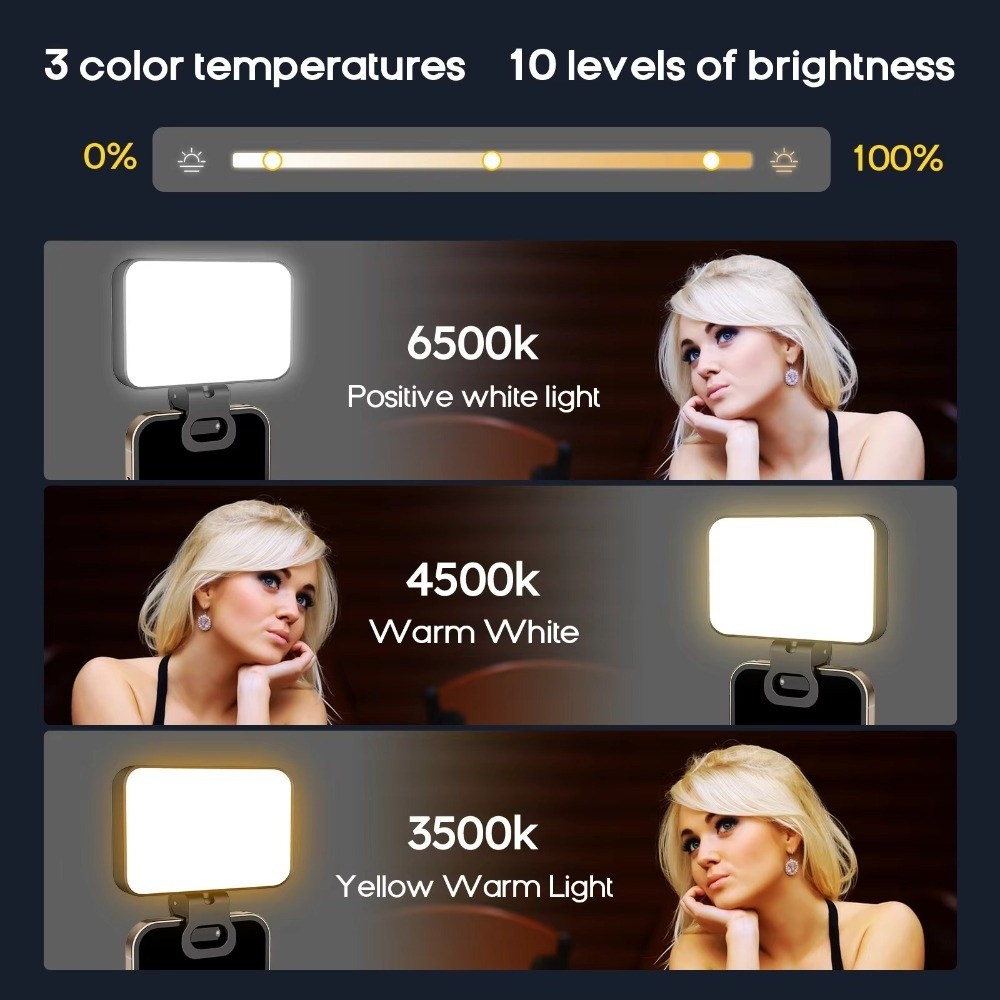800/1000mAh LED Selfie Light 3 - Photography Using Lighting recension och pris