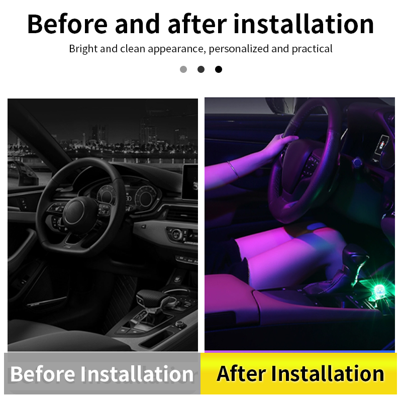 Car LED Ambient Light USB Free - Interior Photography Lighting recension och pris